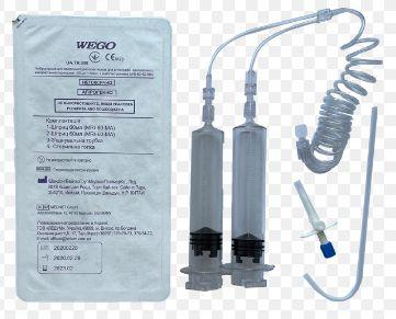 MRI-60+60-MA Набір для МРТ з шприц-колбою 60 і 60 мл(апаратів Medrad Spectris)
